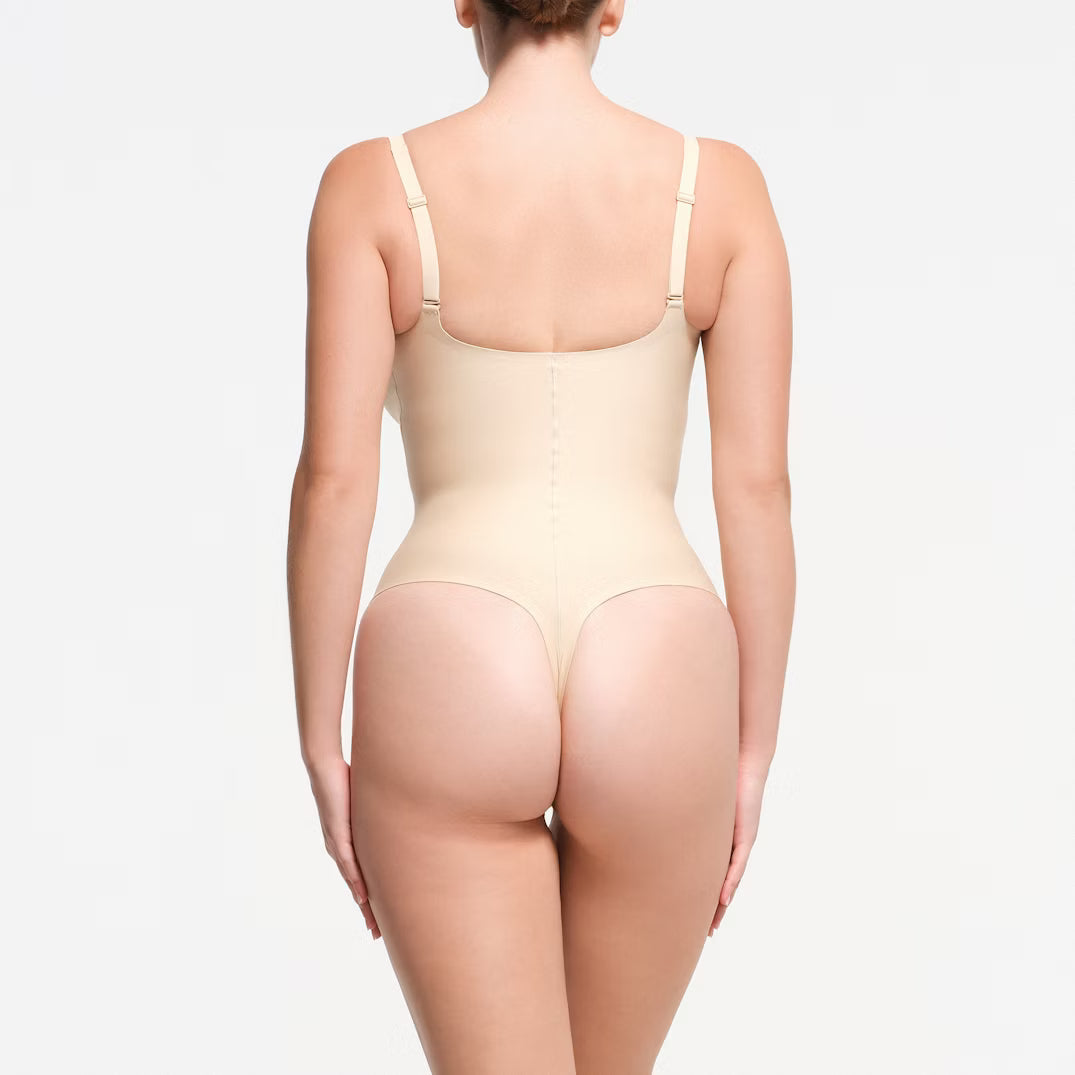 CORE SCULPT PLUNGE THONG BODYSUIT