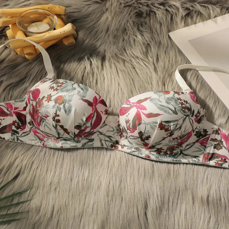 Floral Lace Push-Up Bra